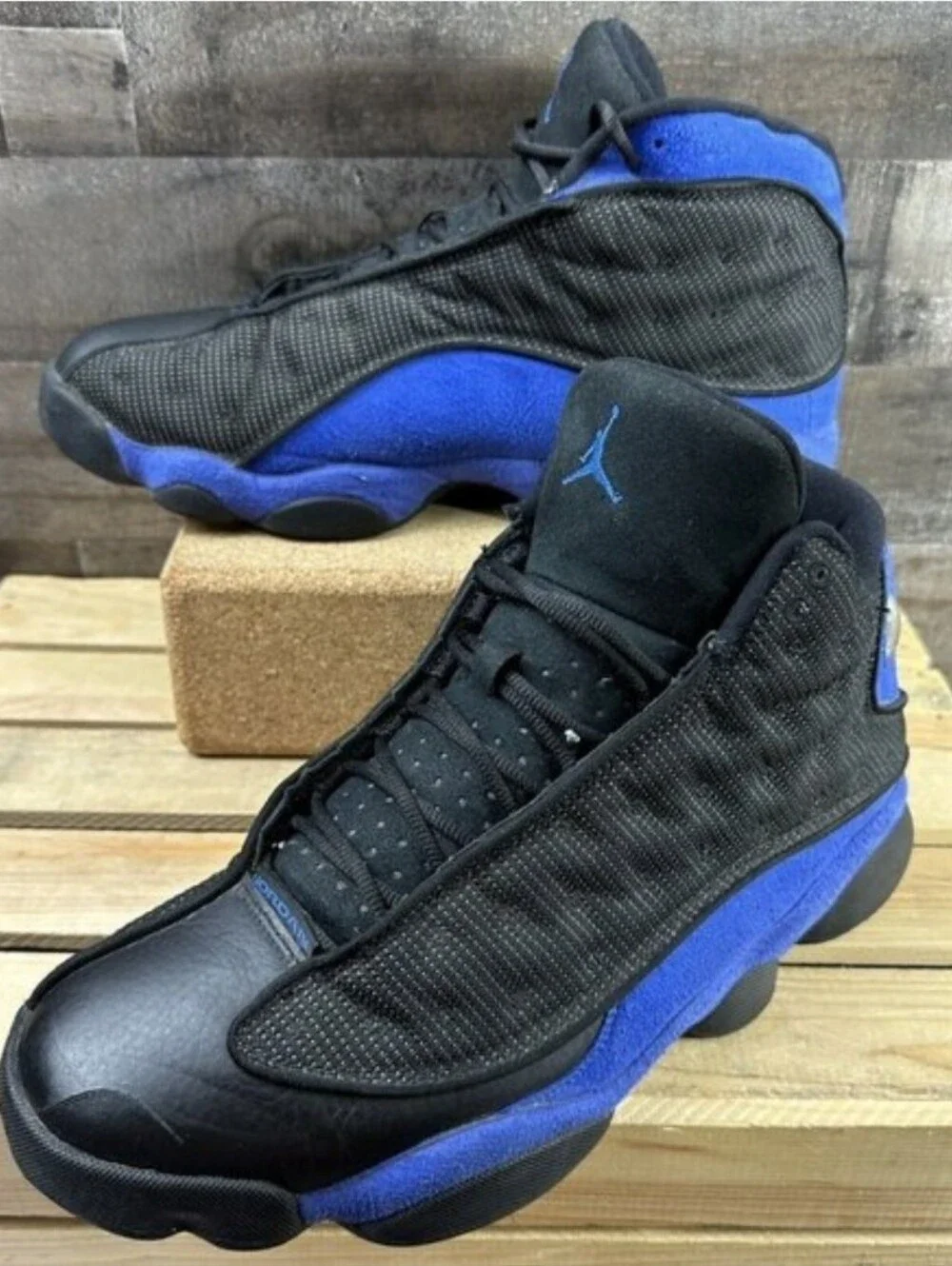Jordan 13 Black & Royal Blue Men's Sneakers